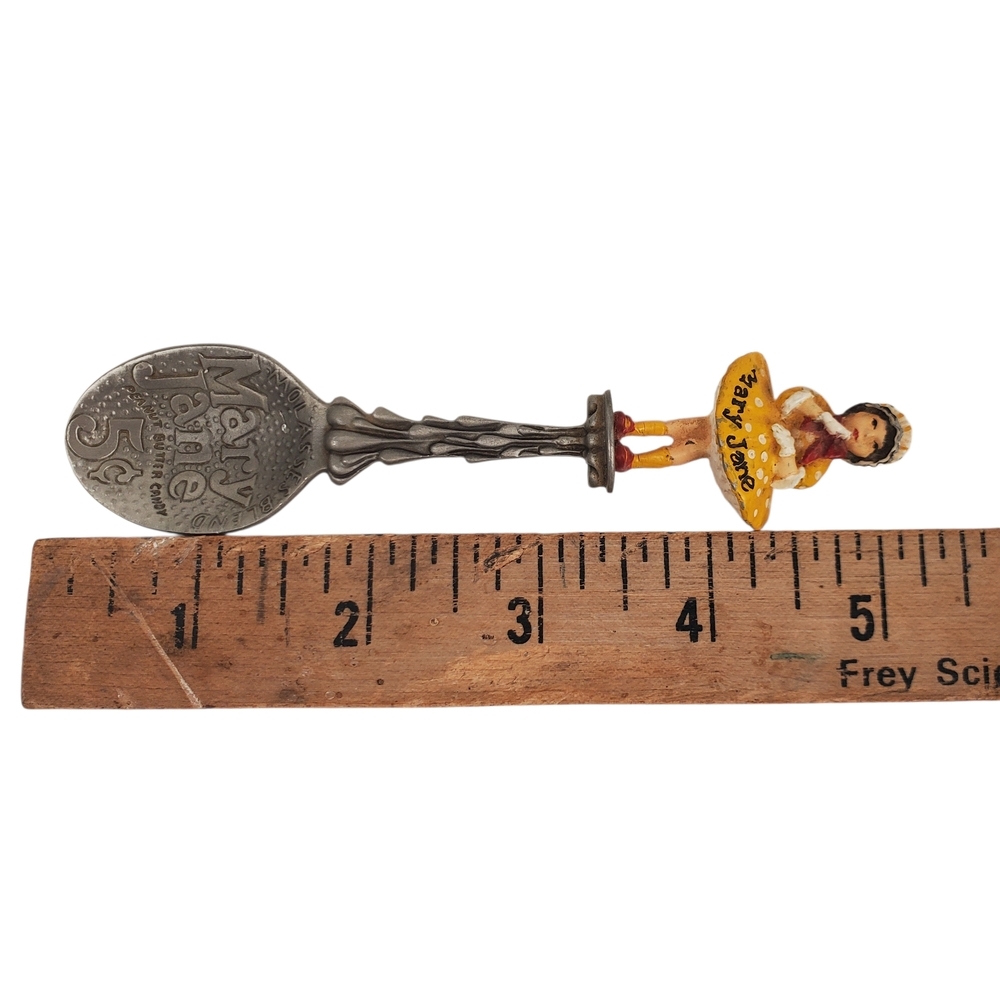 Vntg Franklin Mint "Mary Jane" Peanut Butter Candy Country Store Pewter Spoon - Picture 10 of 11
